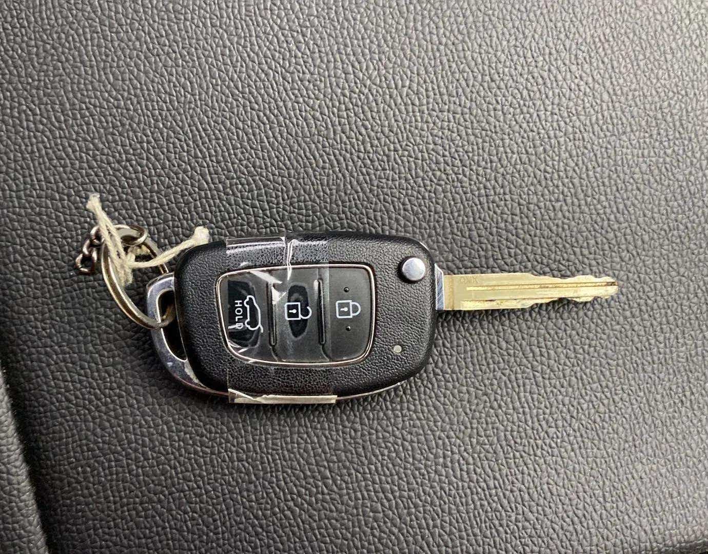 Close-up of a Hyundai Venue car key fob
