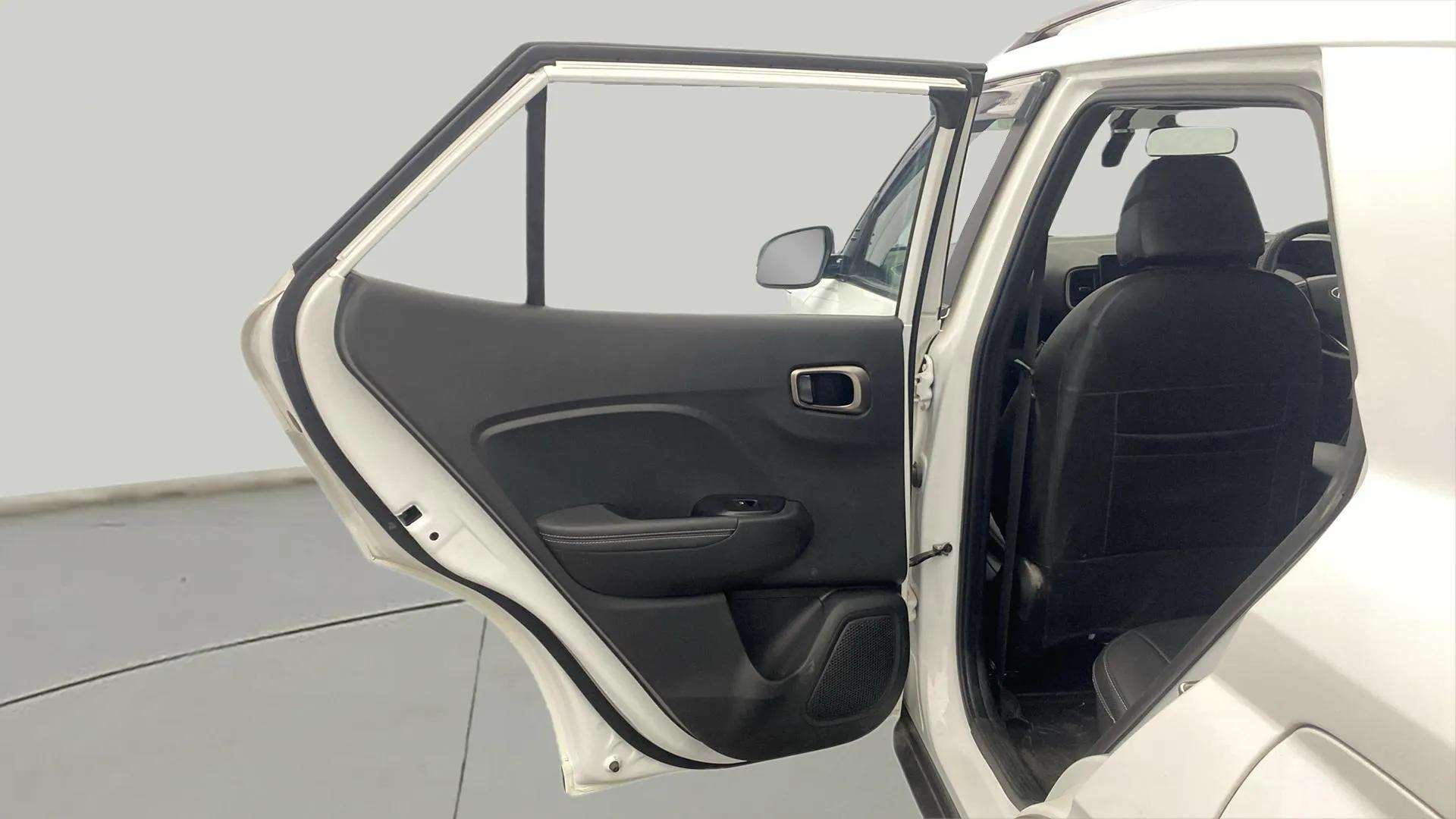 Rear door interior of a Hyundai Venue