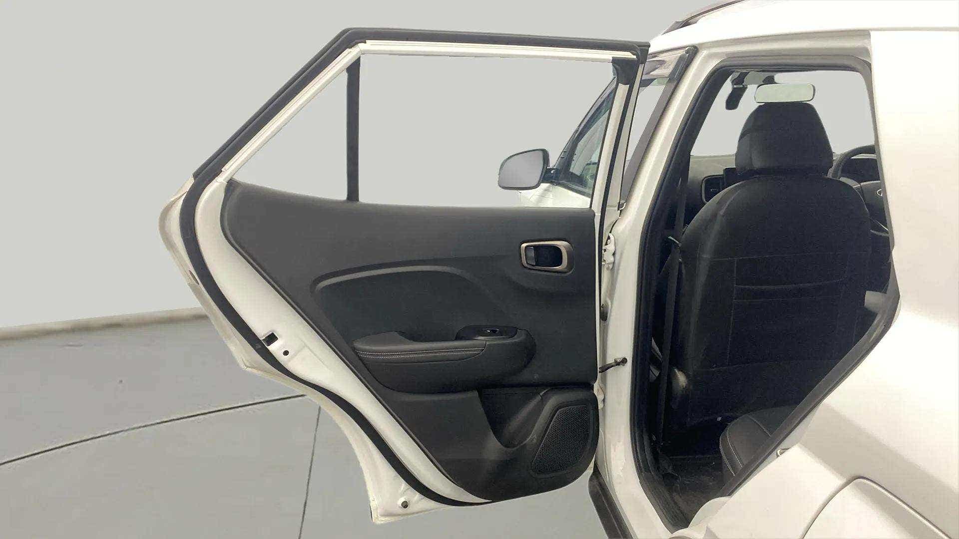 Rear door interior of a Hyundai Venue