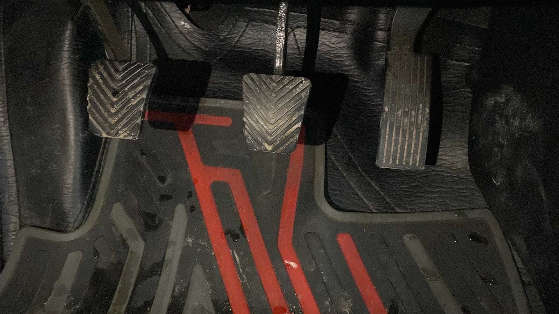 Foot pedals of a Hyundai Venue