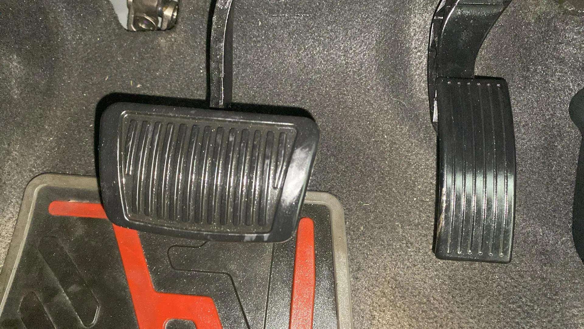 Foot pedals of a Hyundai Venue