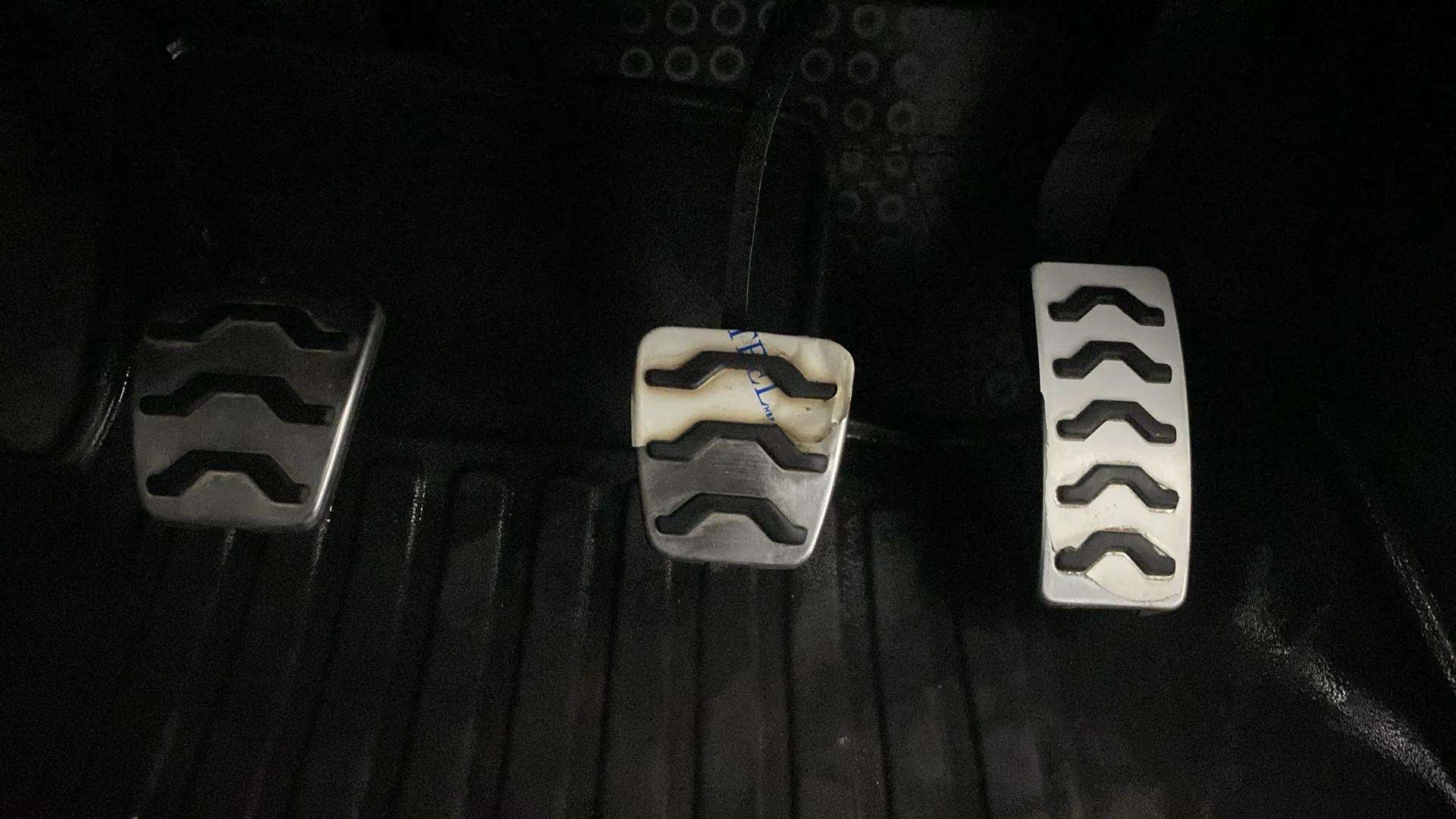 Foot pedals of a Hyundai Venue