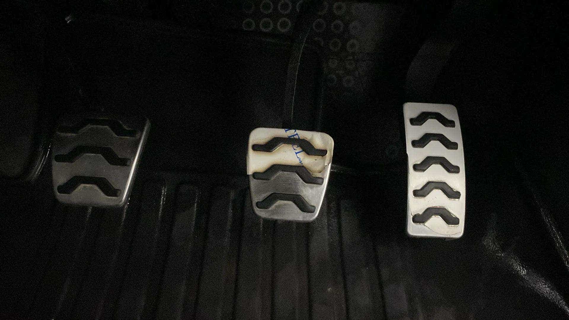 Foot pedals of a Hyundai Venue