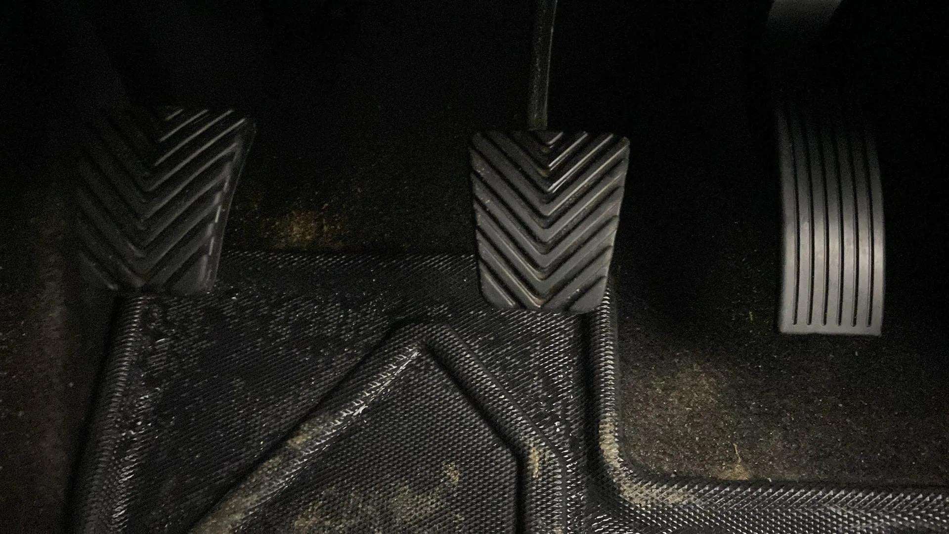 Foot pedals of a Hyundai Venue