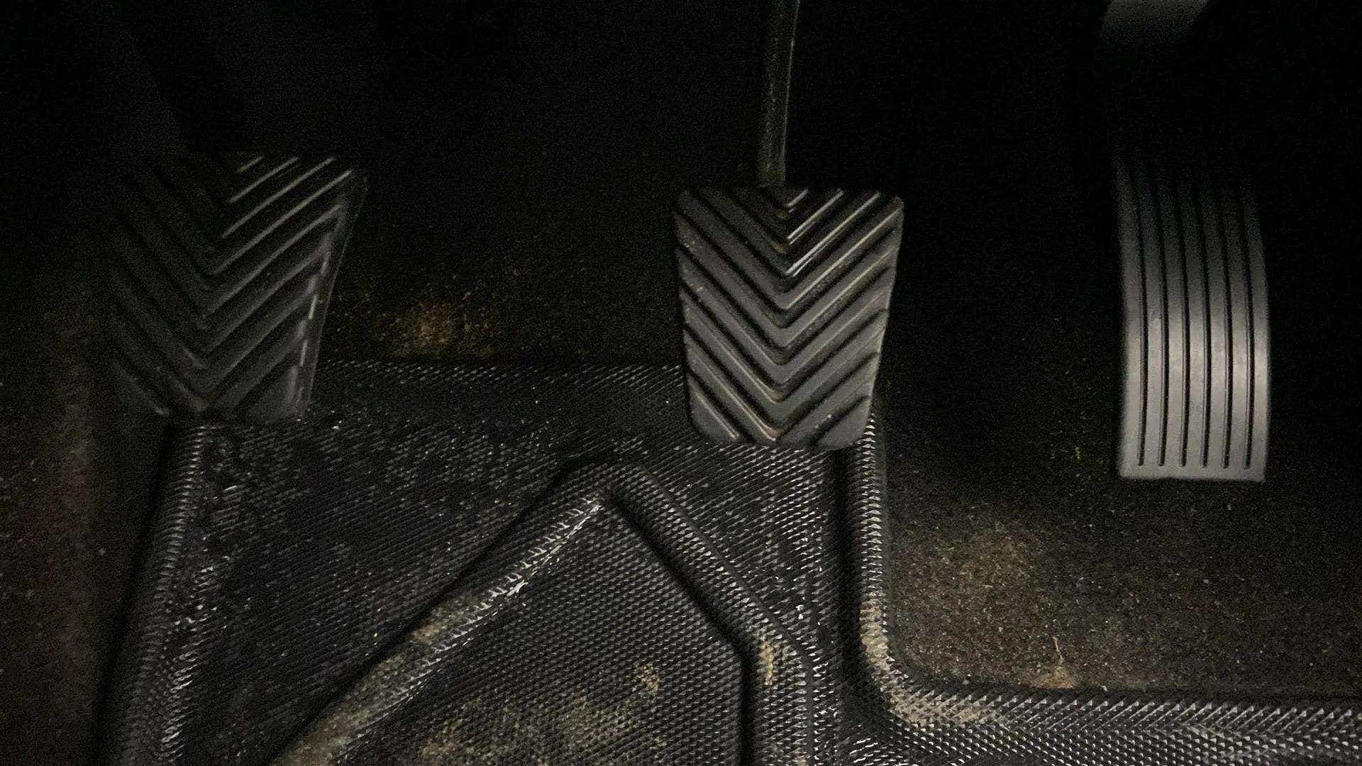 Foot pedals of a Hyundai Venue