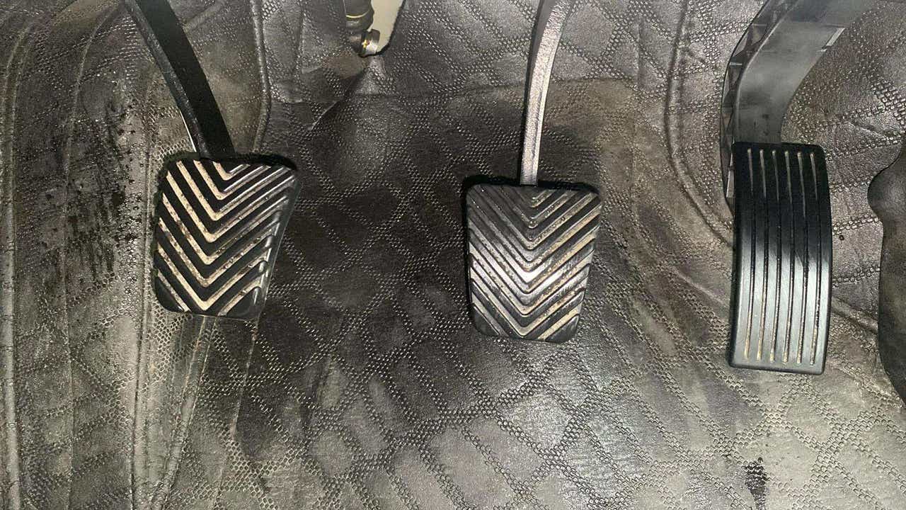 Foot pedals close-up of a Hyundai Venue