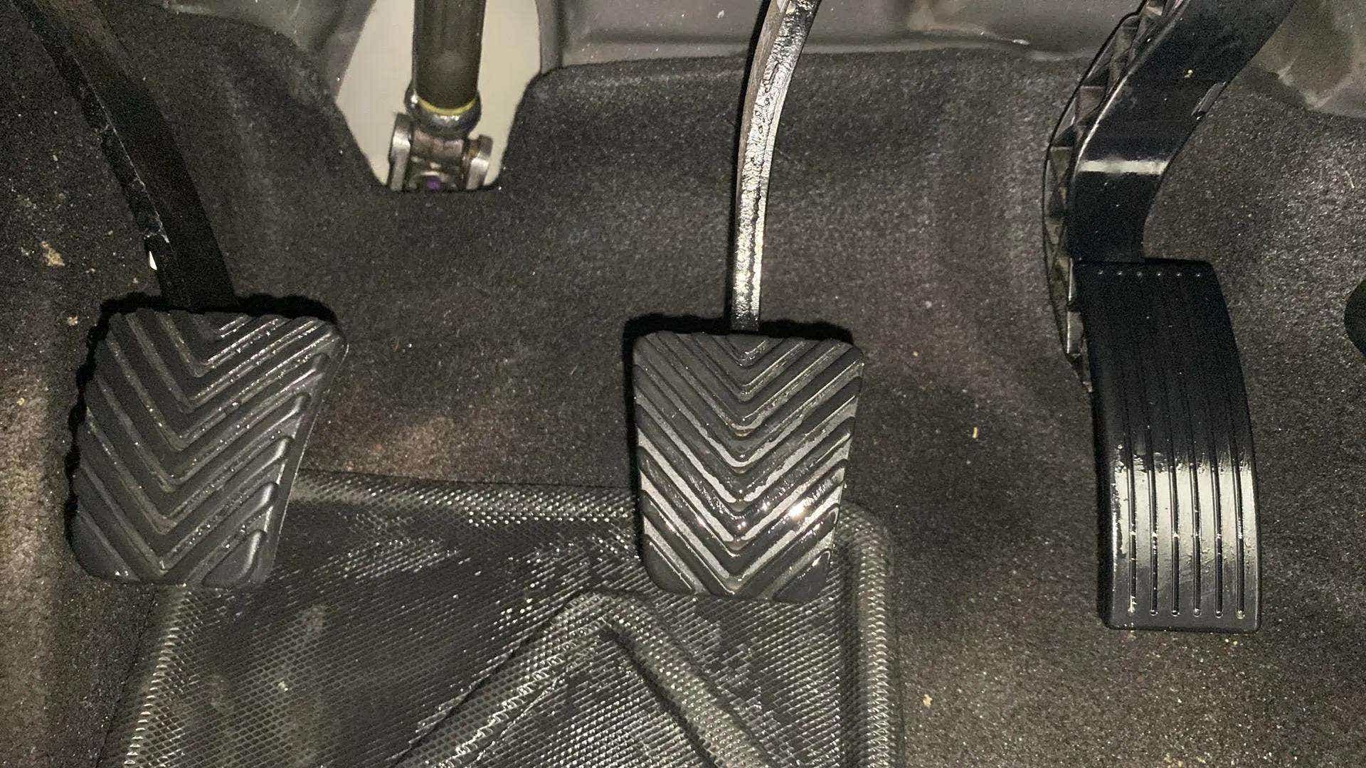 Foot pedals of a Hyundai Venue