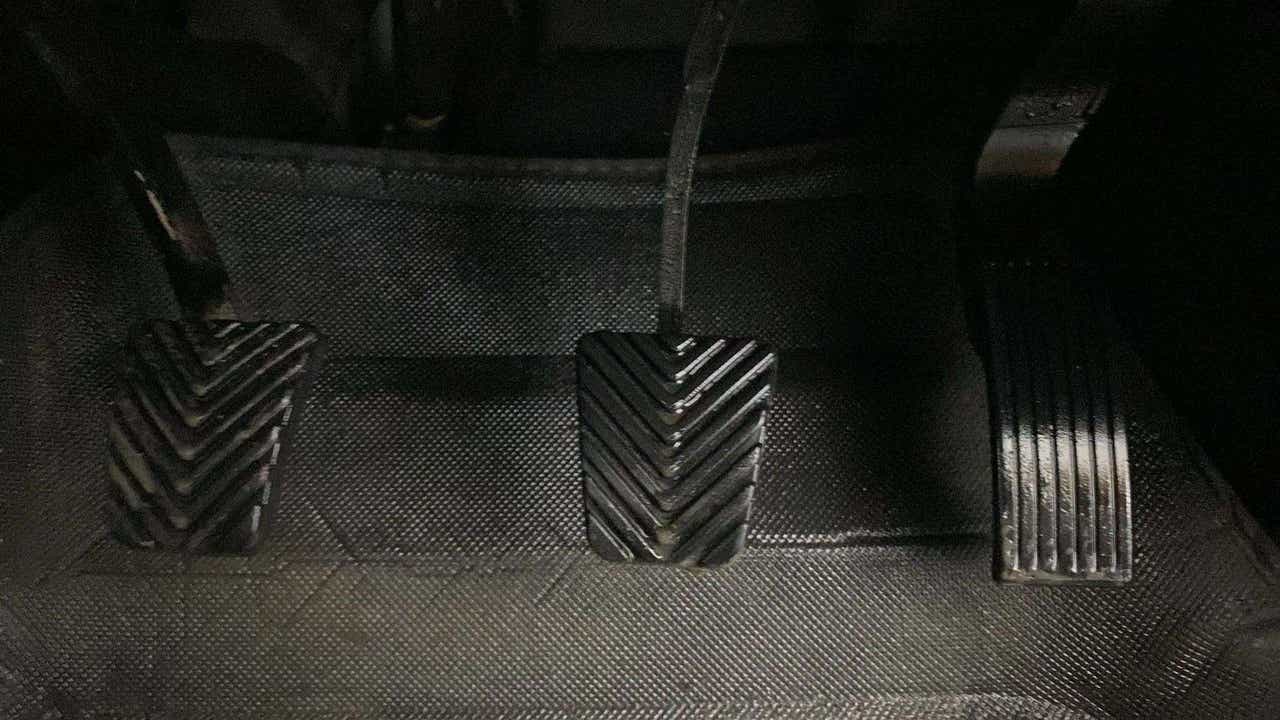 Pedal area of a Hyundai Venue