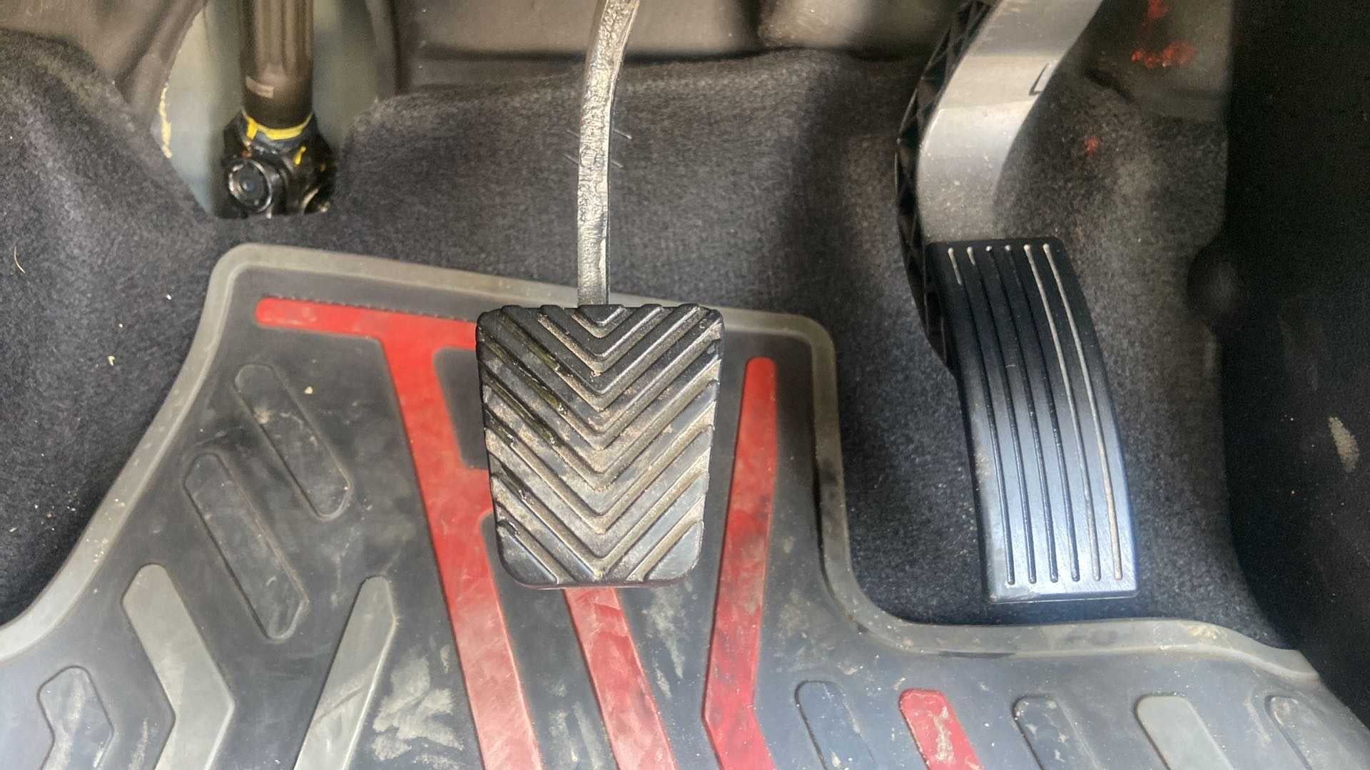 Footwell view showing the pedals of a Hyundai Venue