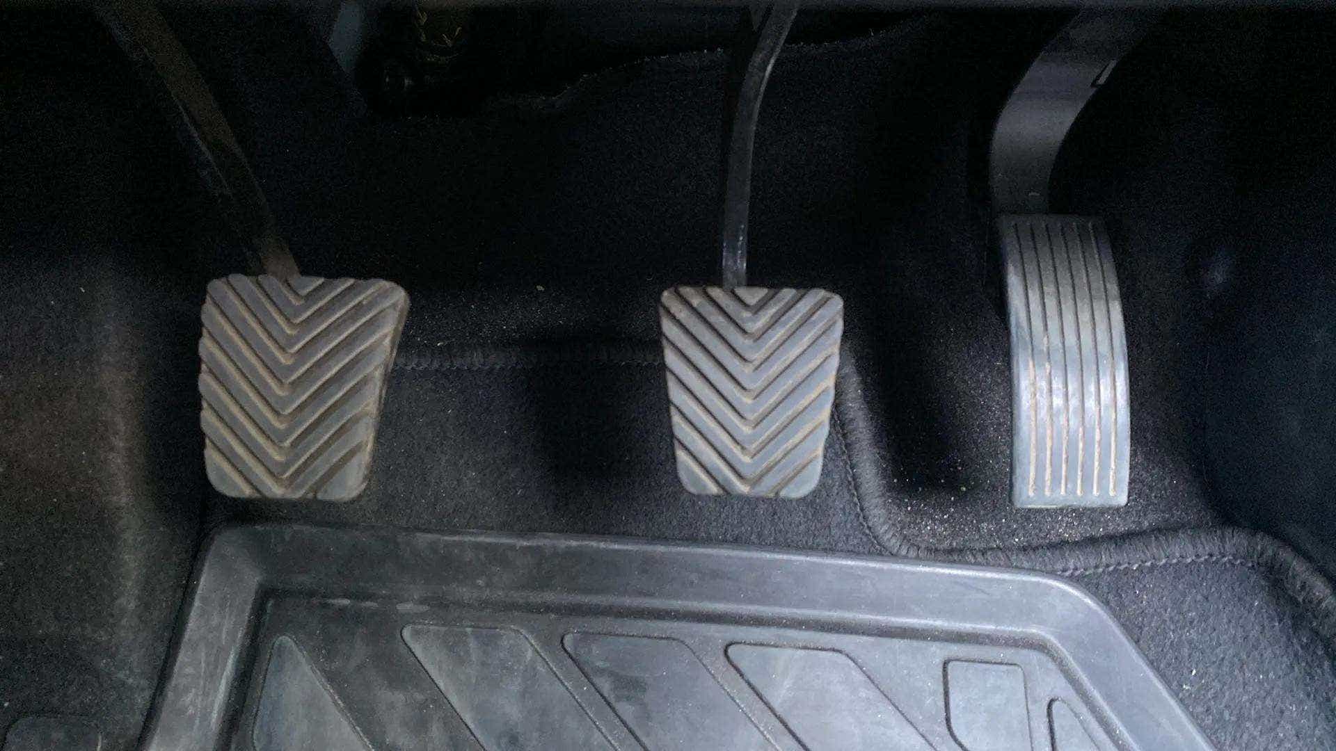 Foot pedals of a Hyundai Venue