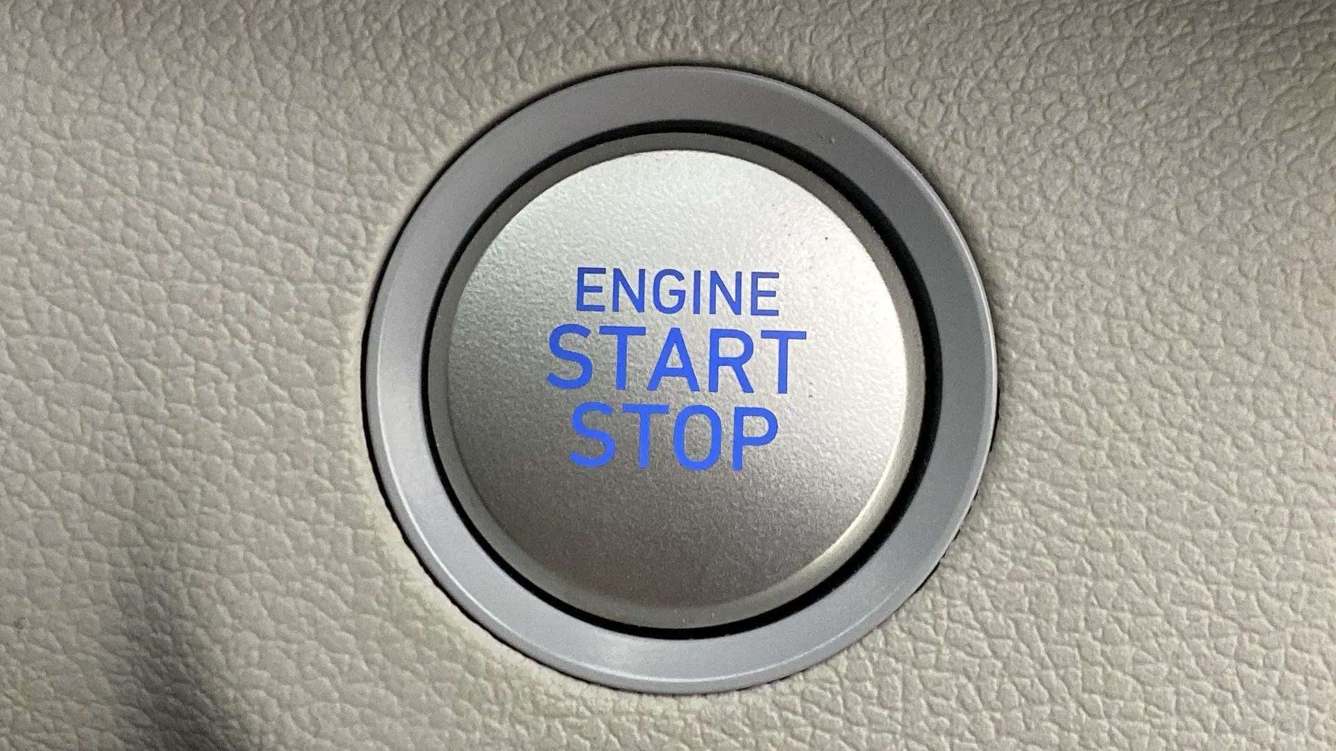 Engine start stop button of a Hyundai Venue