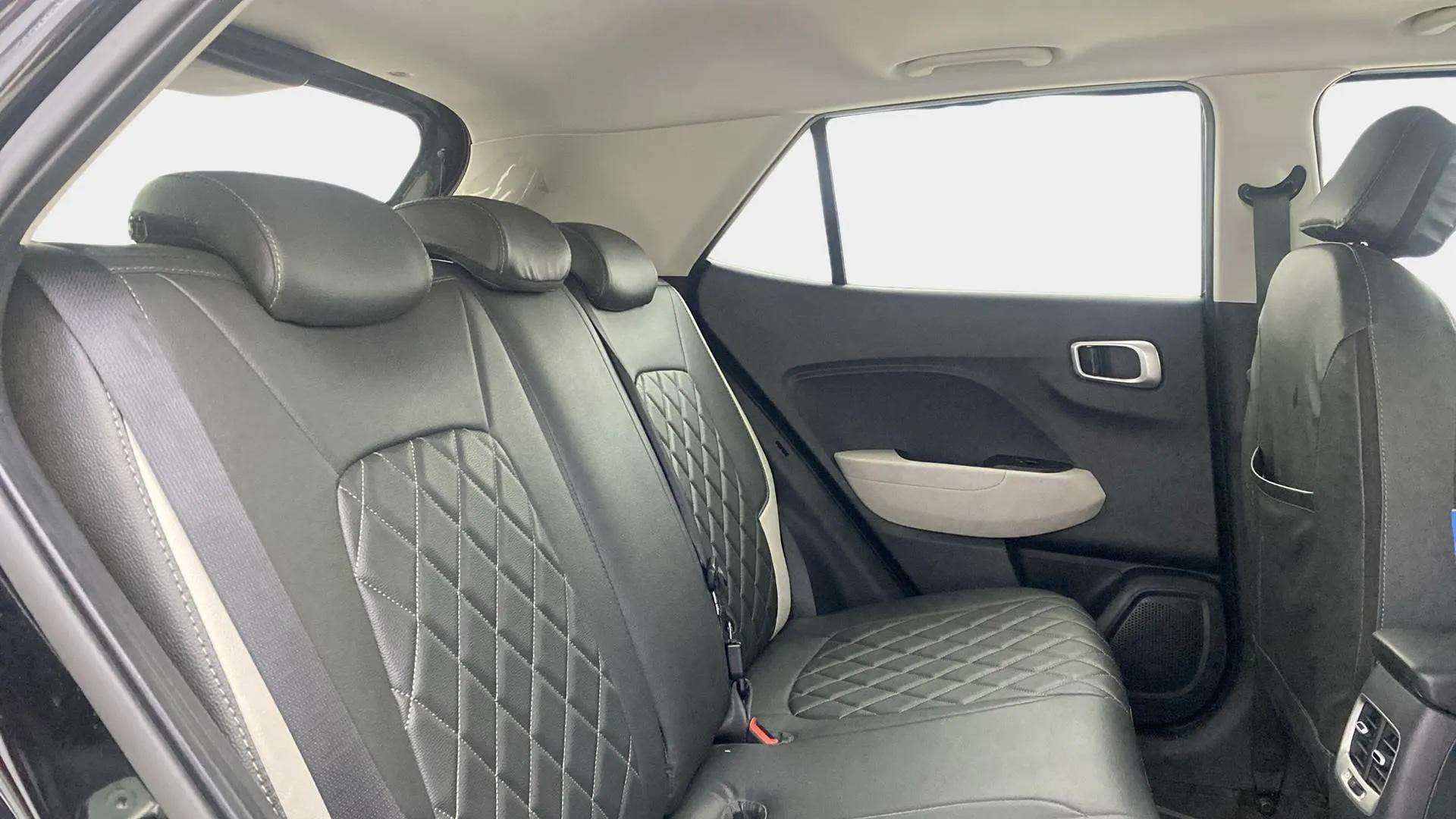 Rear seat view of a Hyundai Venue