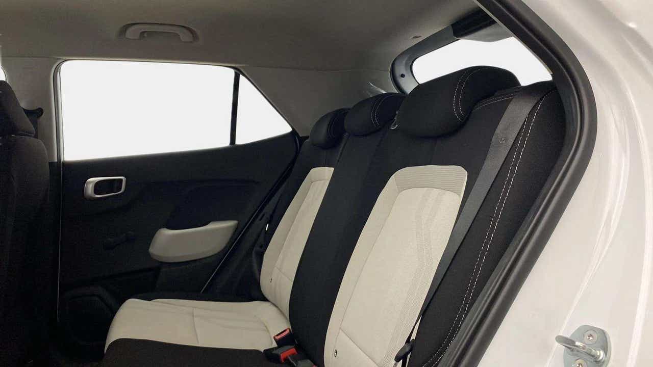 Rear seat view of a Hyundai Venue