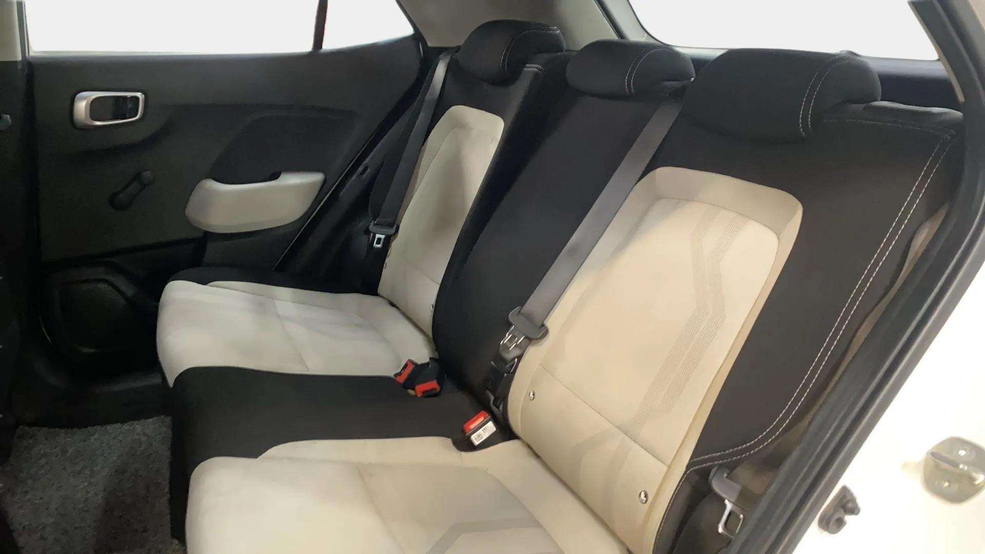 Rear seat view of a Hyundai Venue