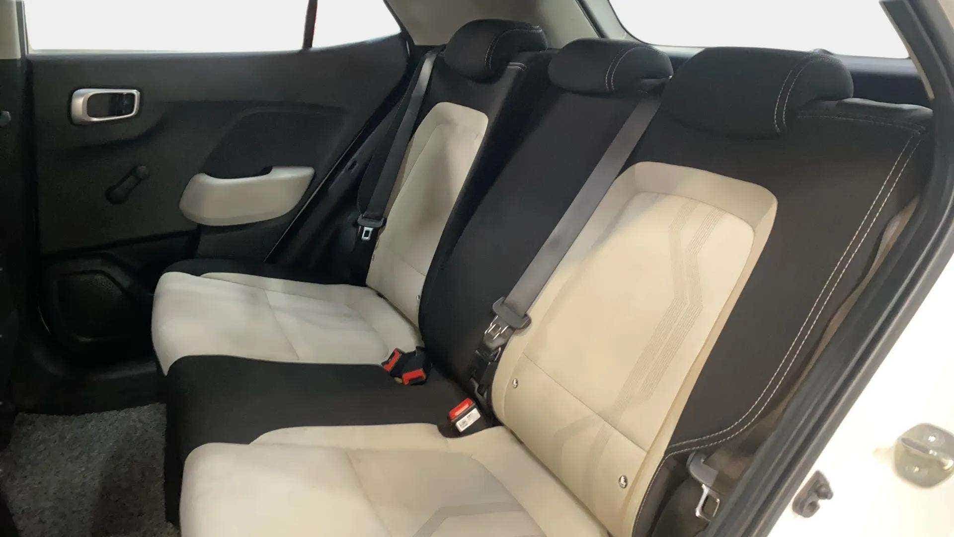 Rear seat view of a Hyundai Venue