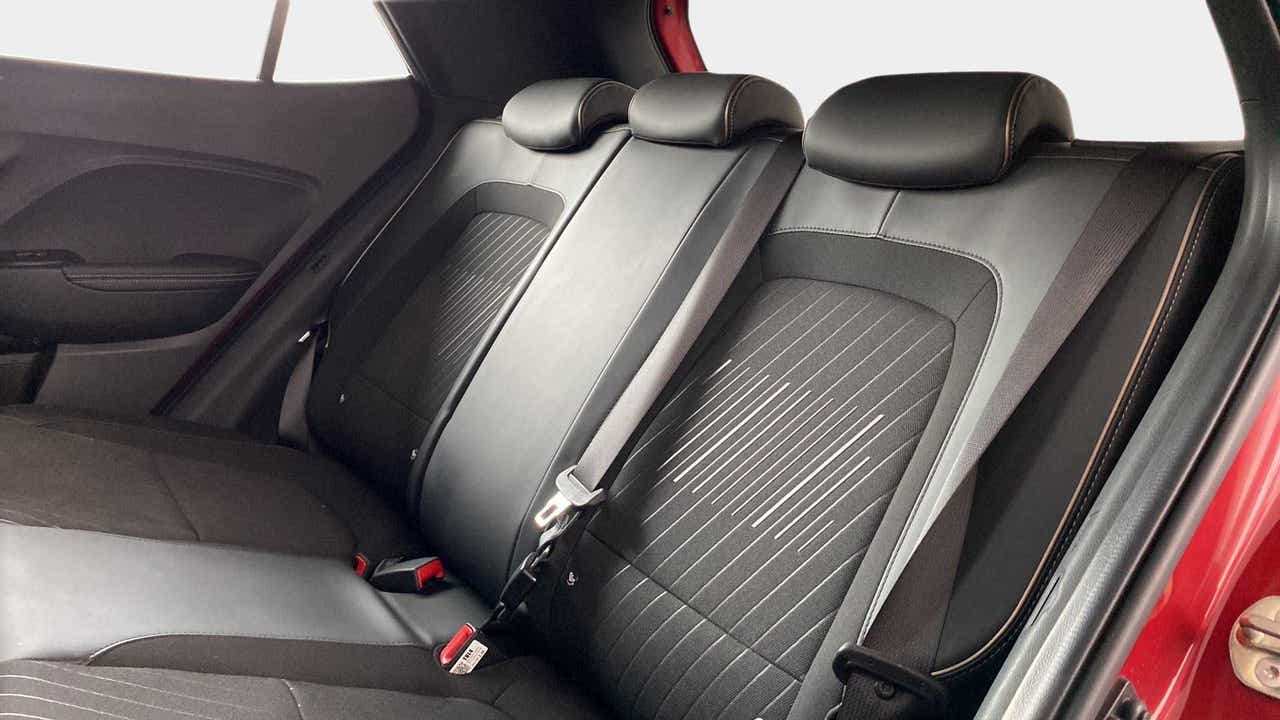 Rear seat view of a Hyundai Venue