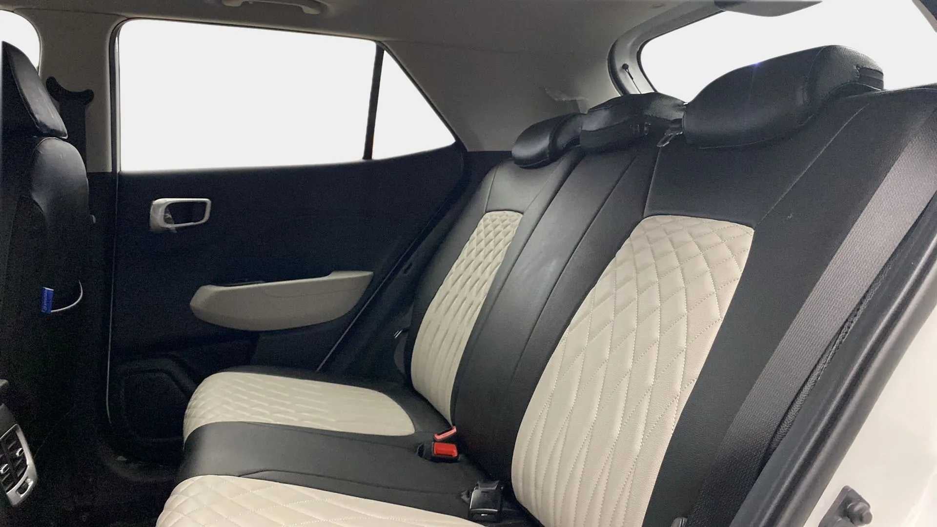 Rear seat view of a Hyundai Venue