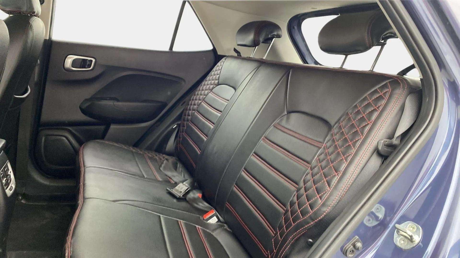 Rear seat view of a Hyundai Venue