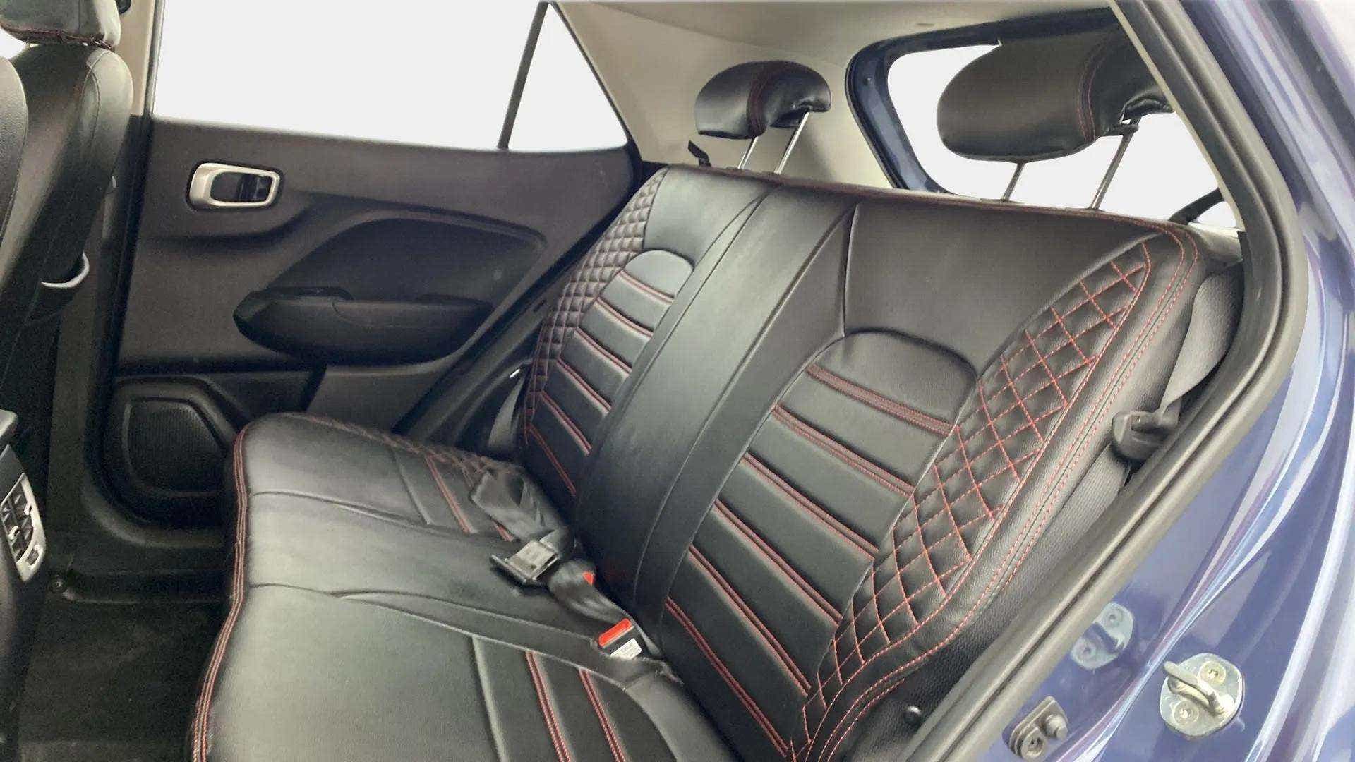 Rear seat view of a Hyundai Venue