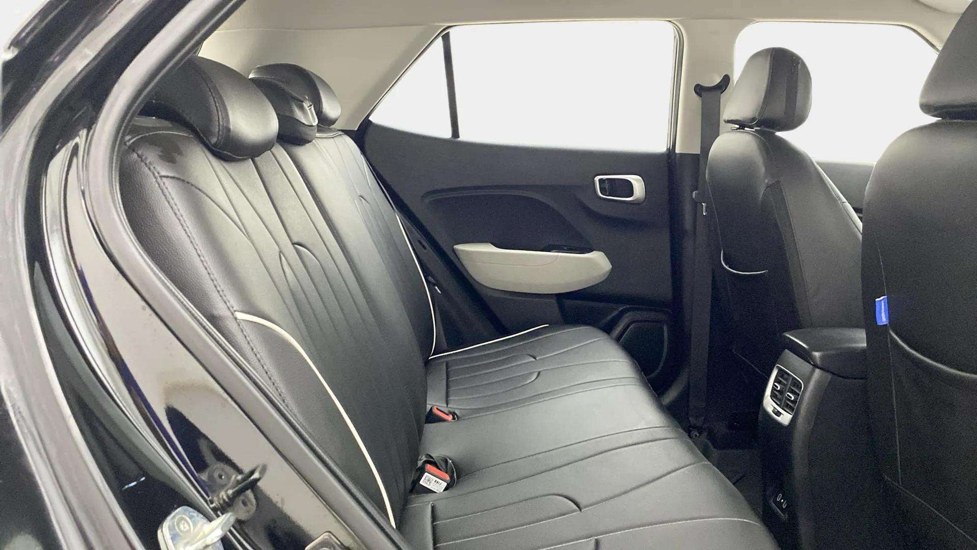 Rear seat view of a Hyundai Venue