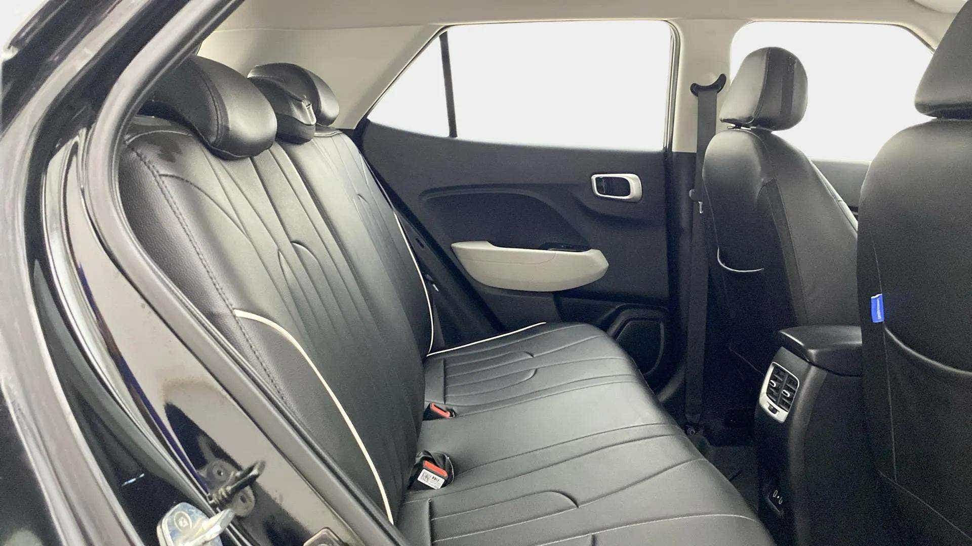 Rear seat view of a Hyundai Venue
