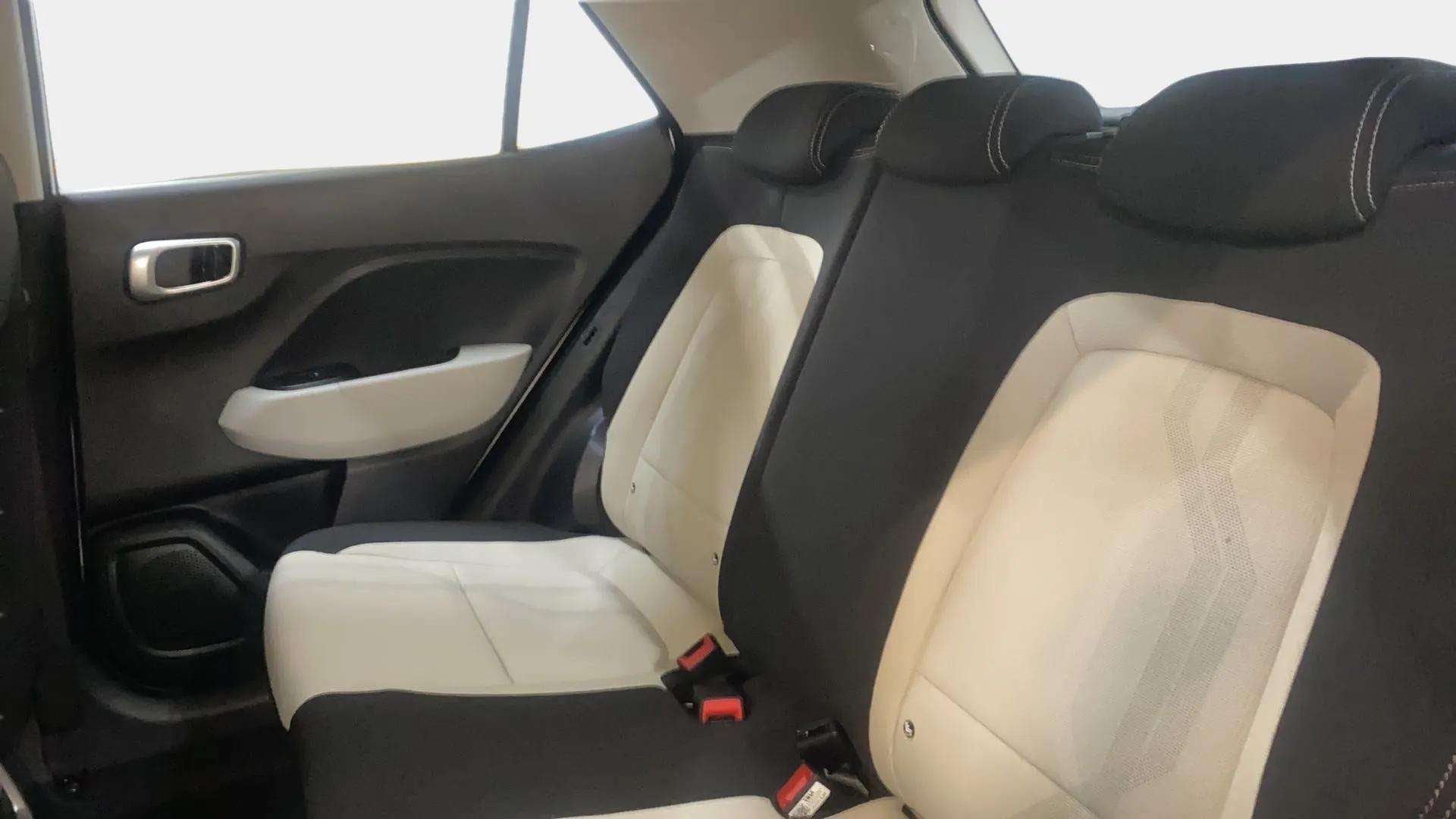 Rear seat view of a Hyundai Venue