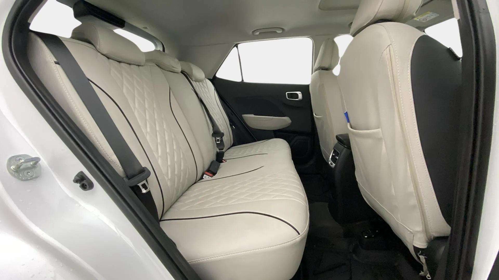 Rear seat view of a Hyundai Venue