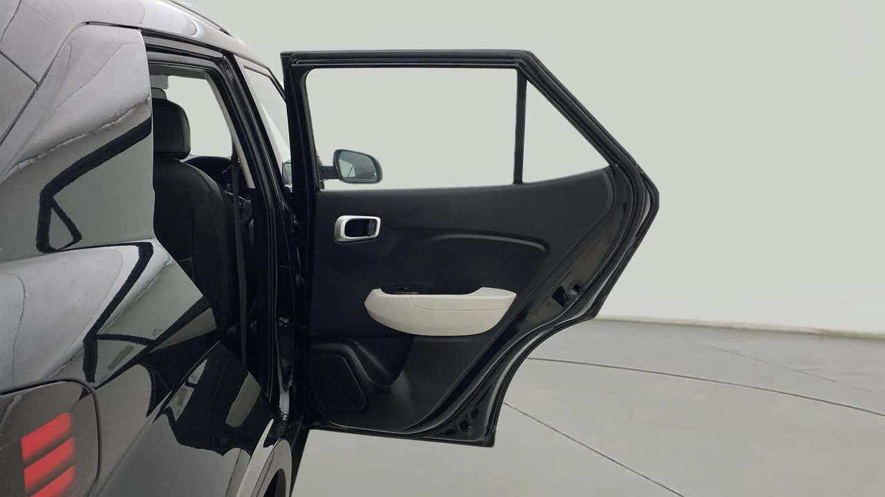 Rear door area of a Hyundai Venue