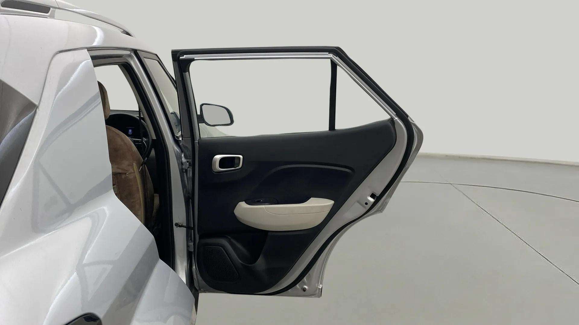 Rear door interior view of a Hyundai Venue