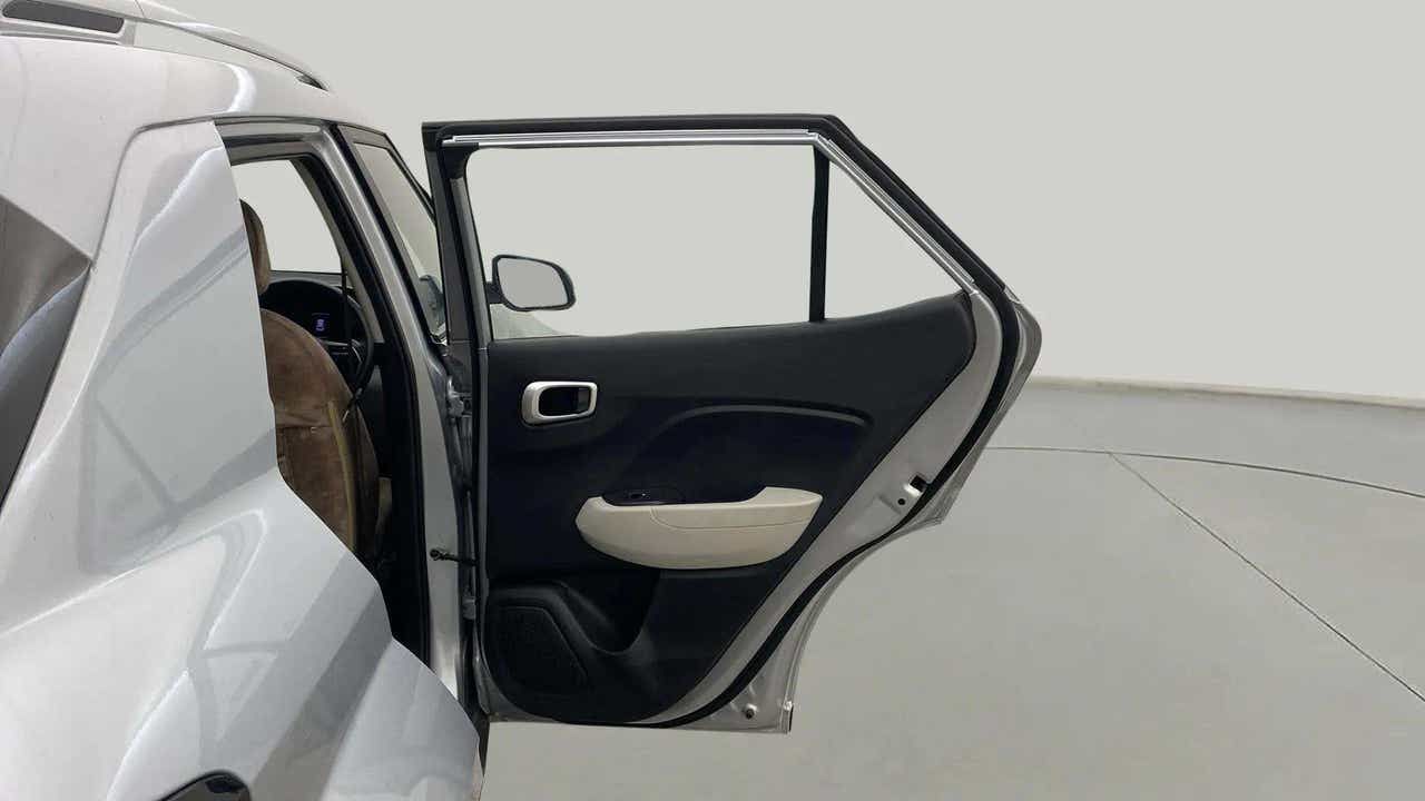 Rear door interior view of a Hyundai Venue