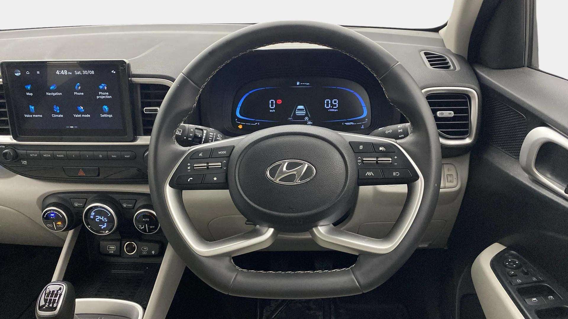 Interior dashboard of a Hyundai Venue