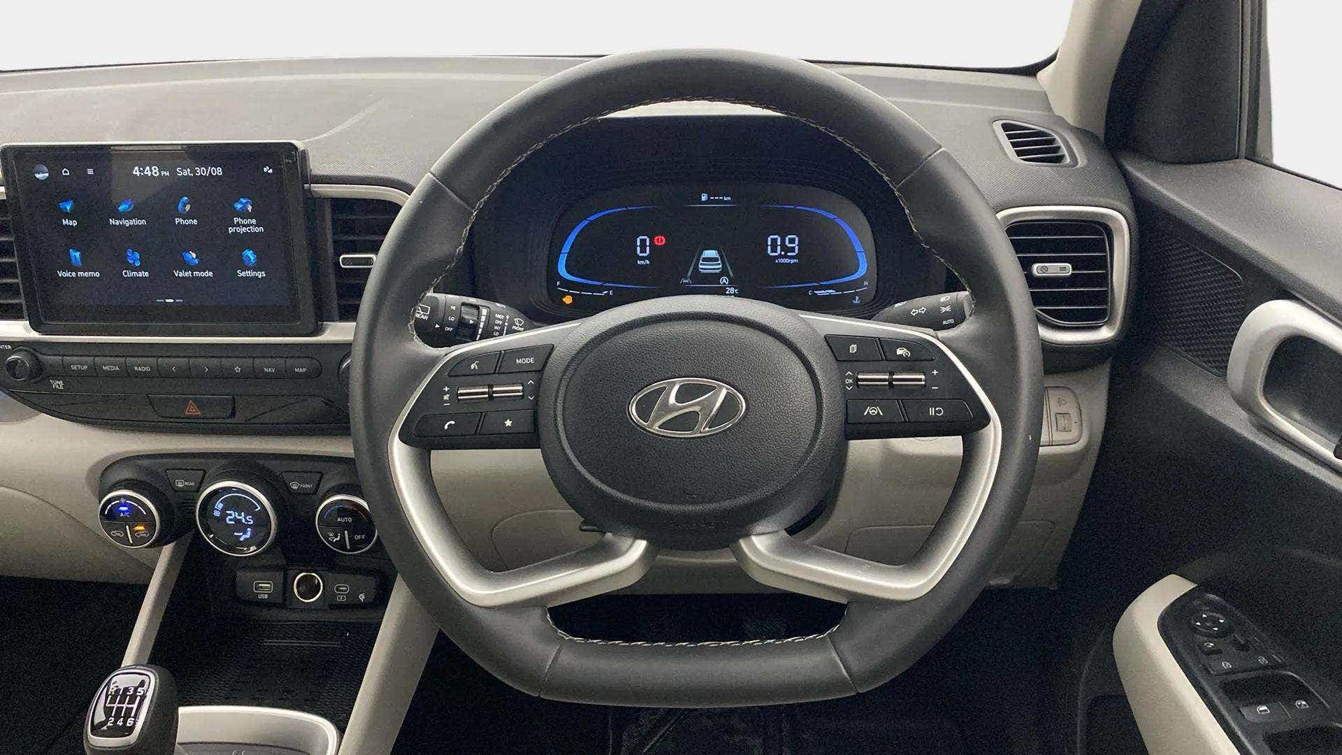 Interior dashboard of a Hyundai Venue