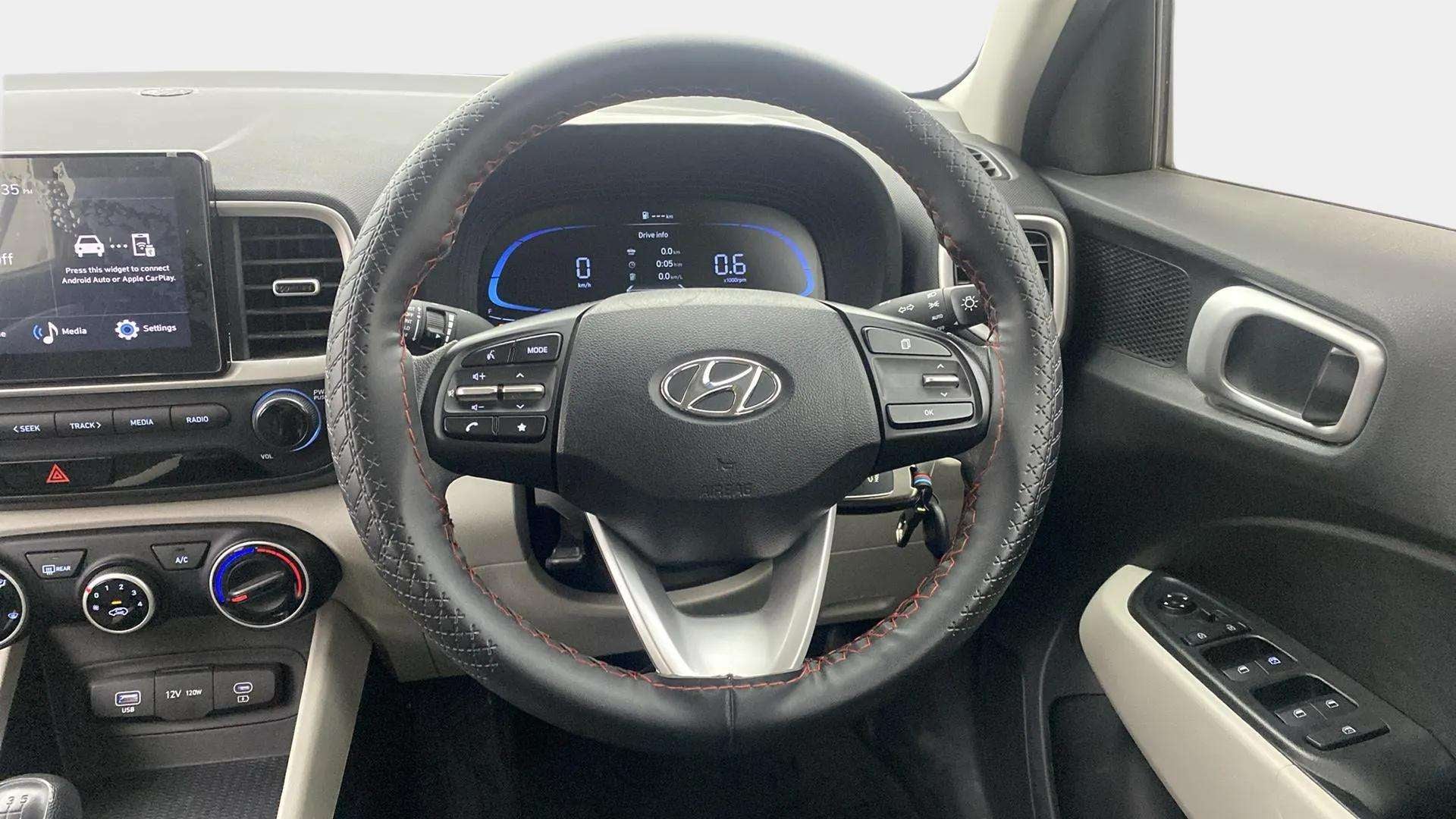 Interior dashboard view of a Hyundai Venue