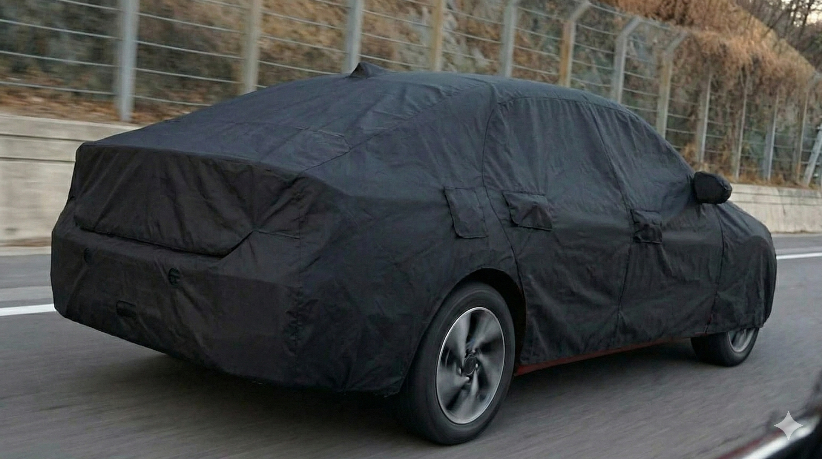 Full-car view of Hyundai Verna Facelift
