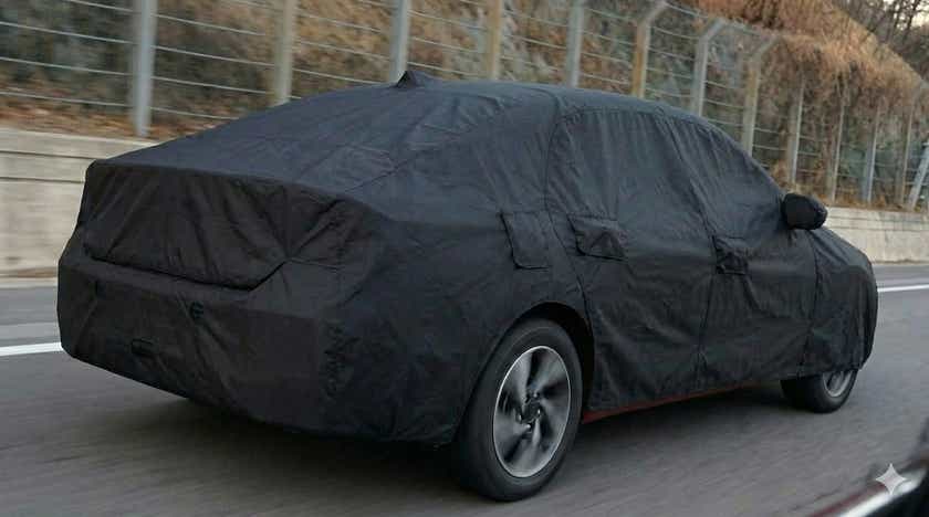 Full-car view of Hyundai Verna Facelift