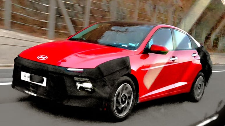 Front three-quarter view of Hyundai Verna Facelift