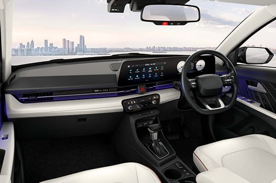 Interior dashboard view of Hyundai Verna
