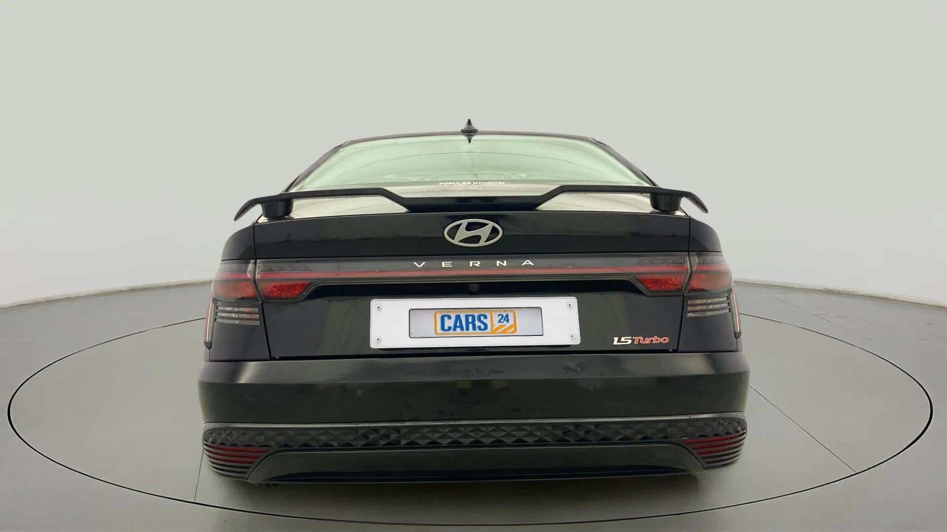 Rear view of a Hyundai Verna
