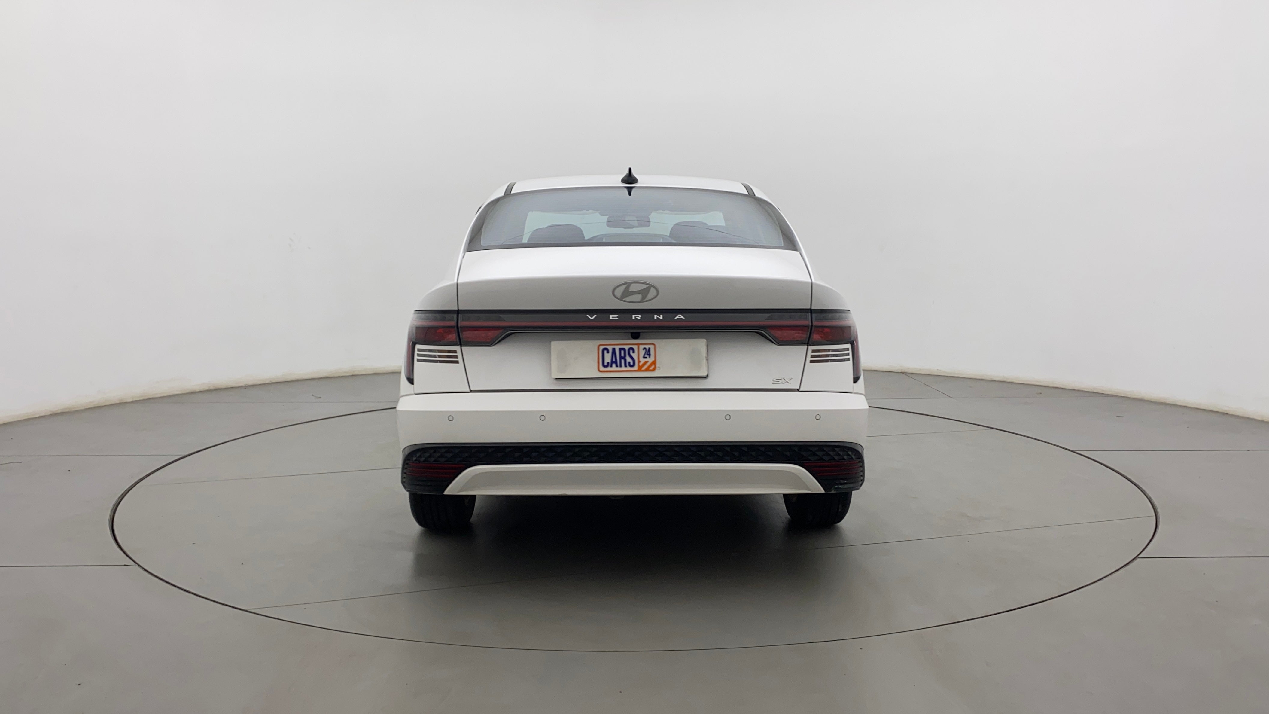 Rear view of a Hyundai Verna