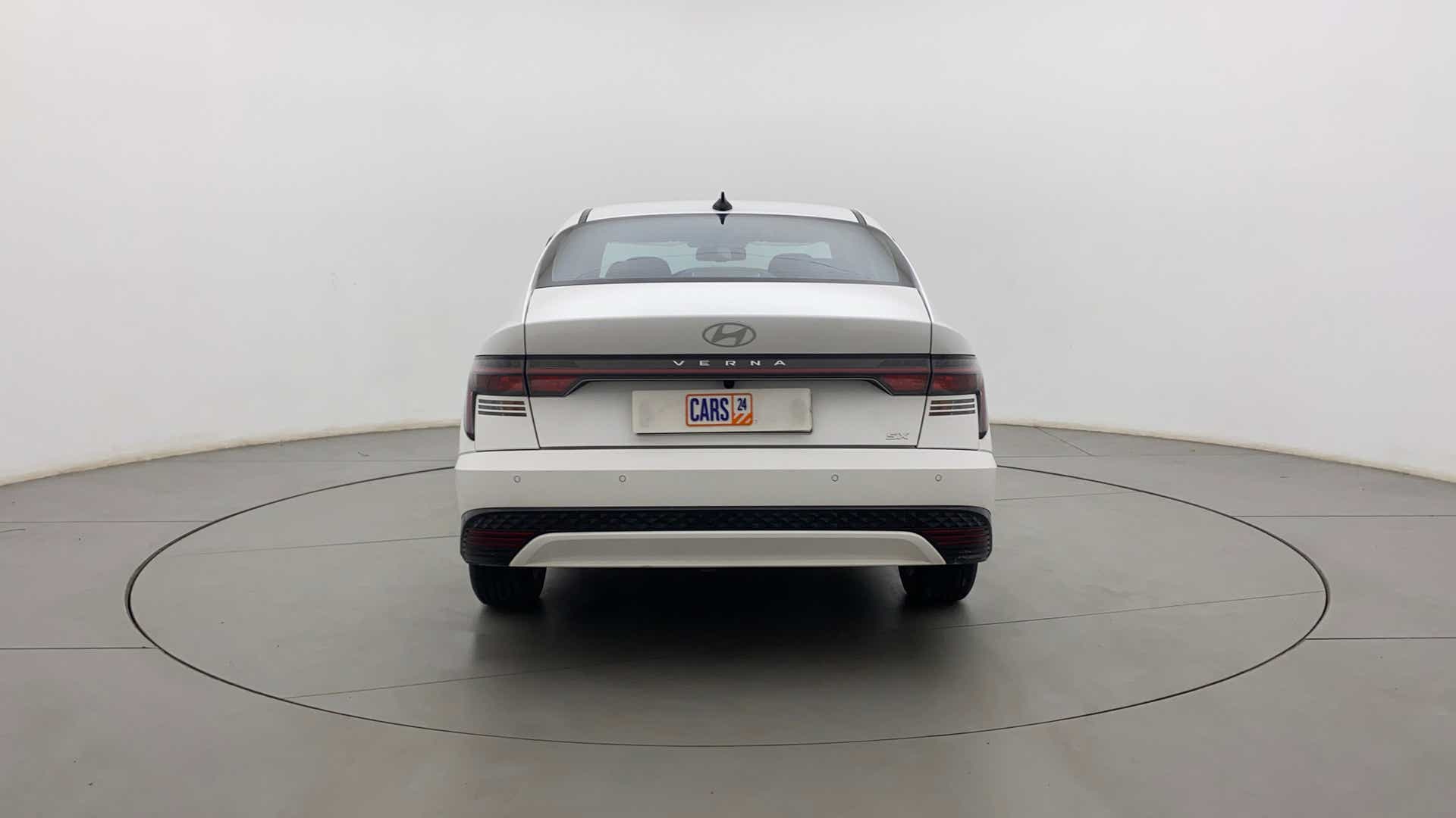 Rear view of a Hyundai Verna