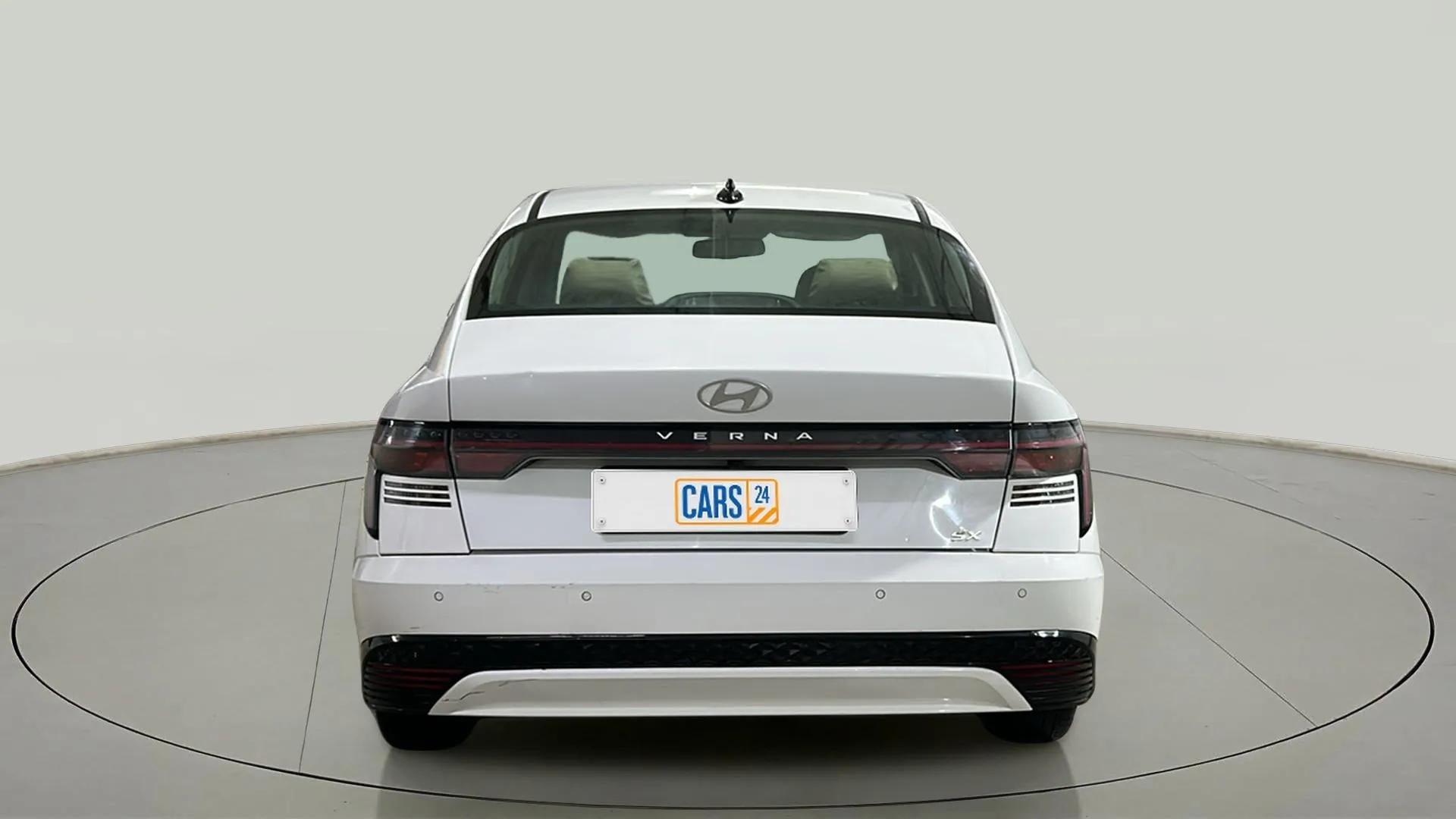 Rear view of a Hyundai Verna