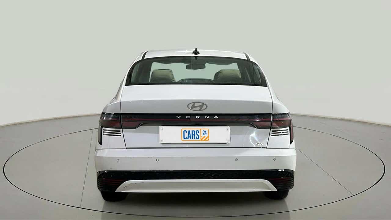 Rear view of a Hyundai Verna