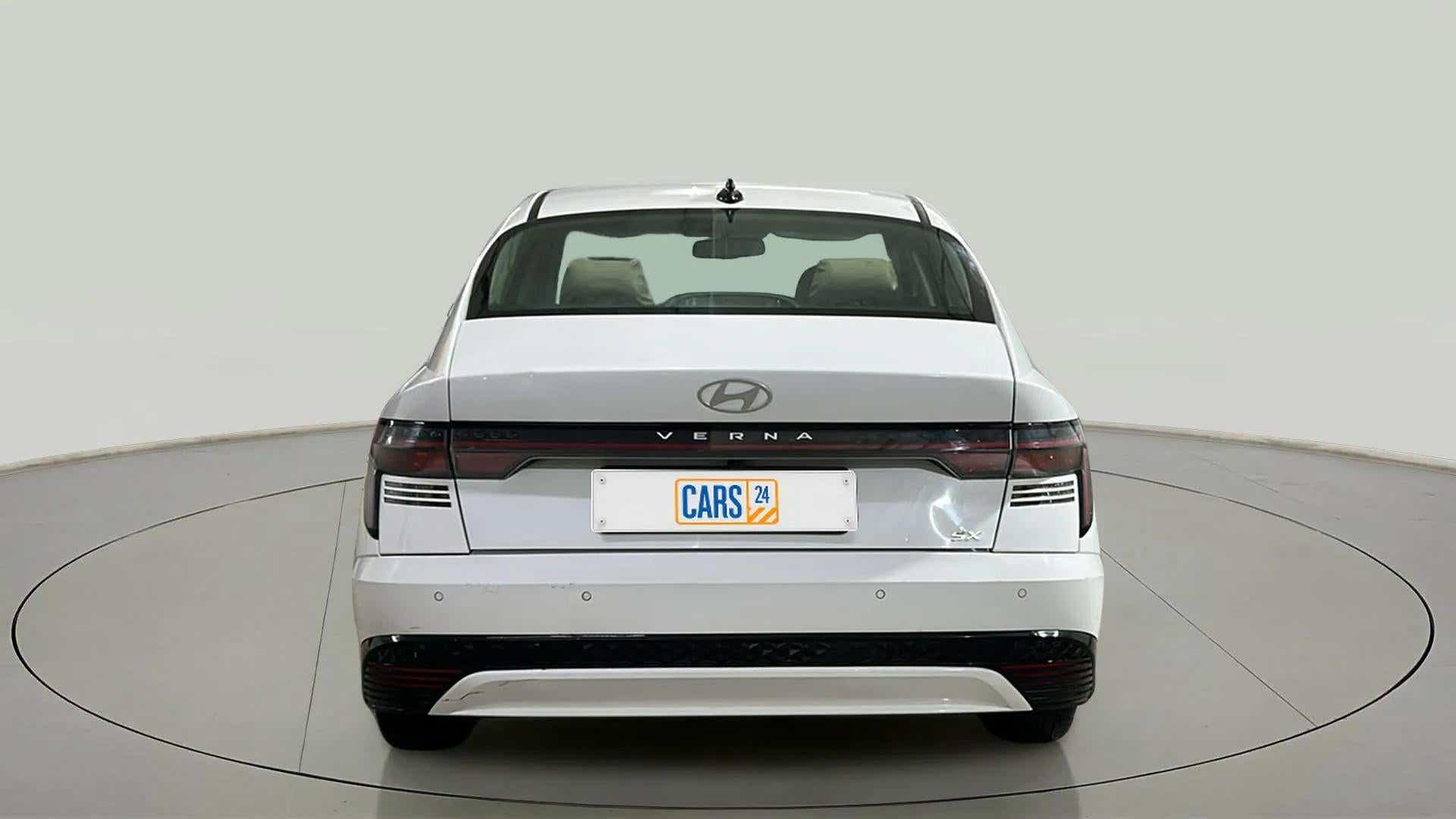Rear view of a Hyundai Verna
