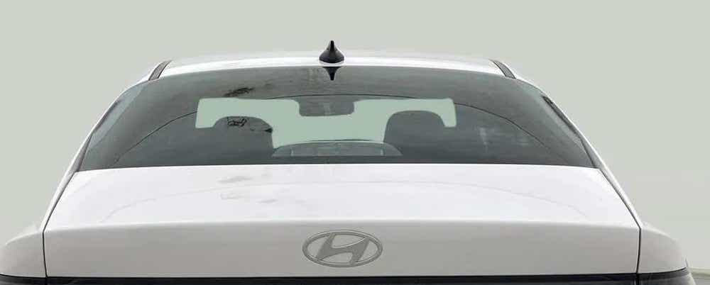 Rear view of a Hyundai Verna