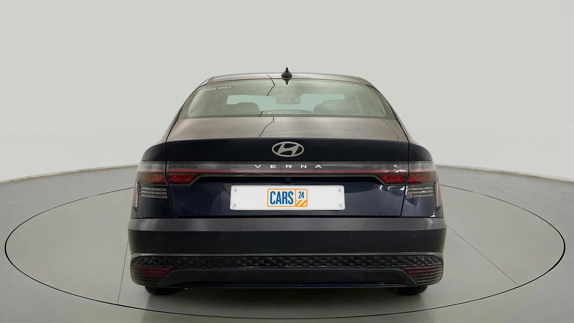 Rear view of a Hyundai Verna