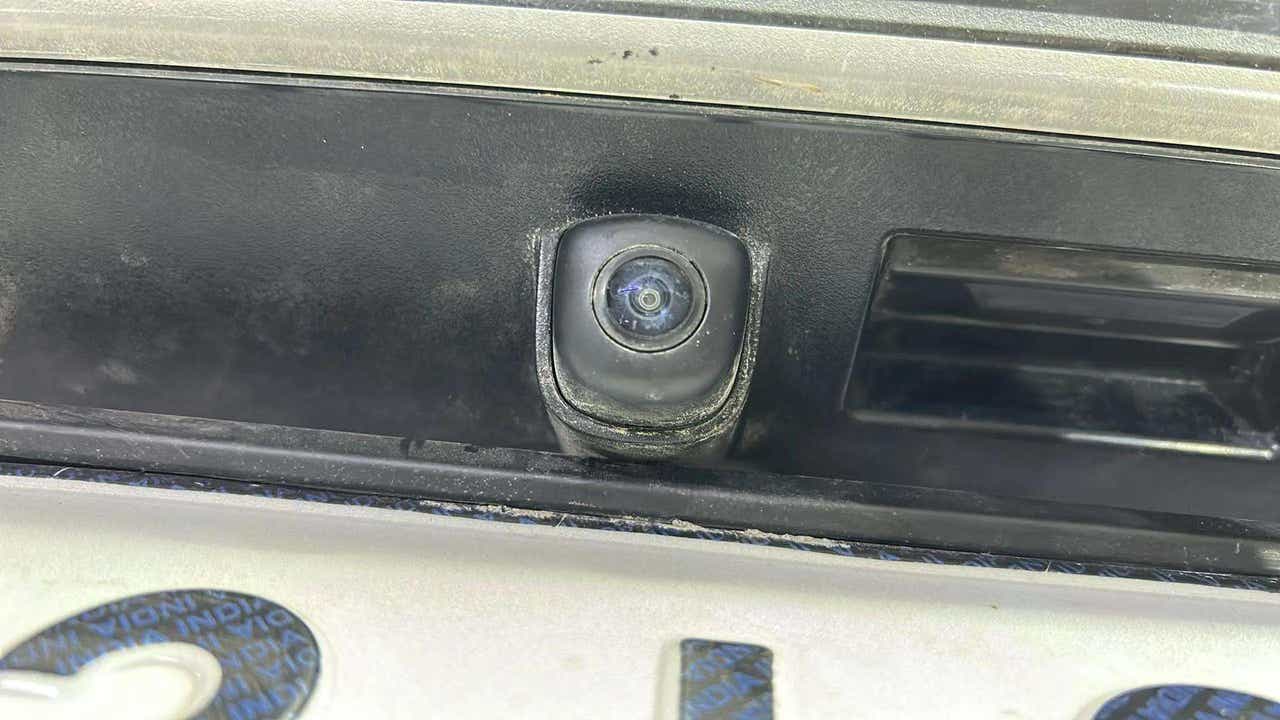 Rearview camera close-up of a Hyundai Verna
