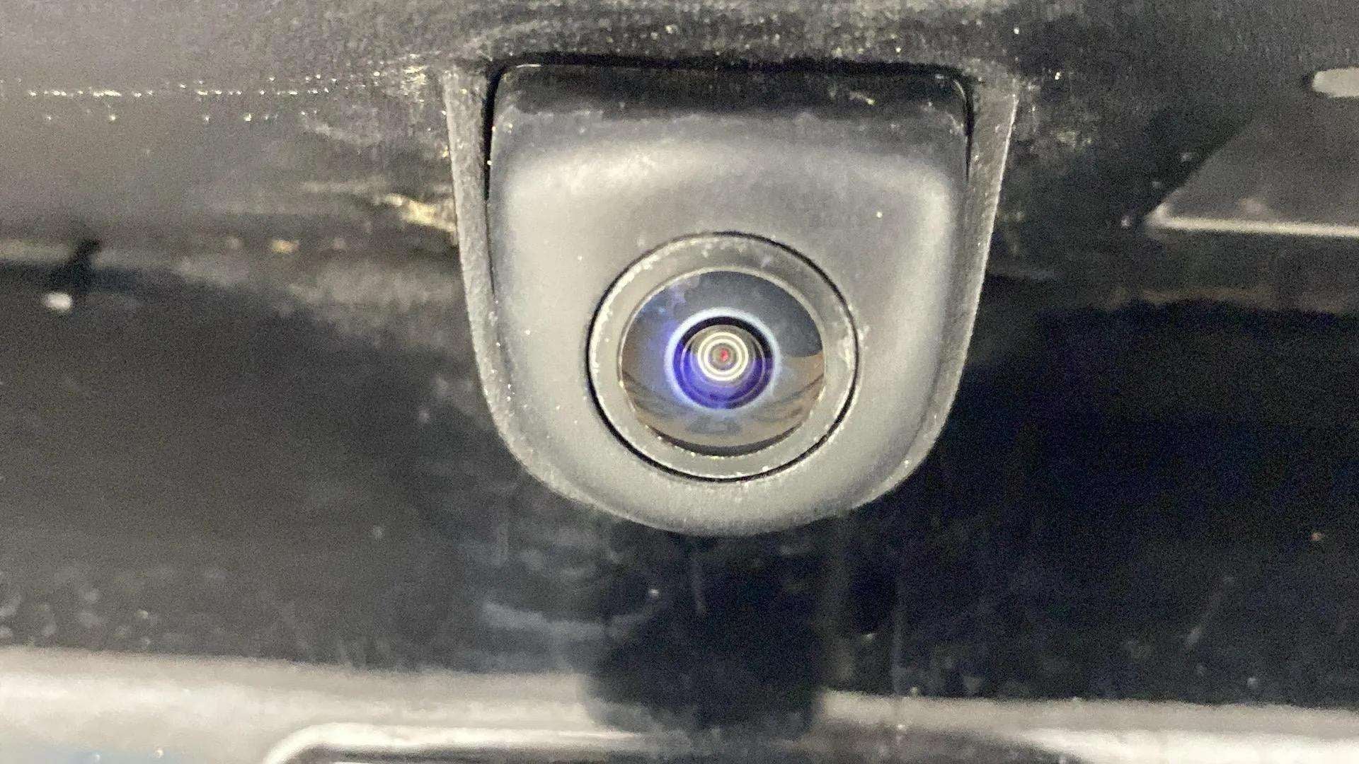 Close-up of the rear camera of a Hyundai Verna
