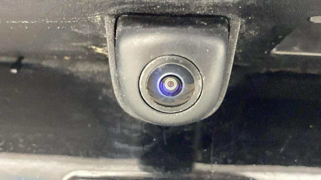 Close-up of the rear camera of a Hyundai Verna