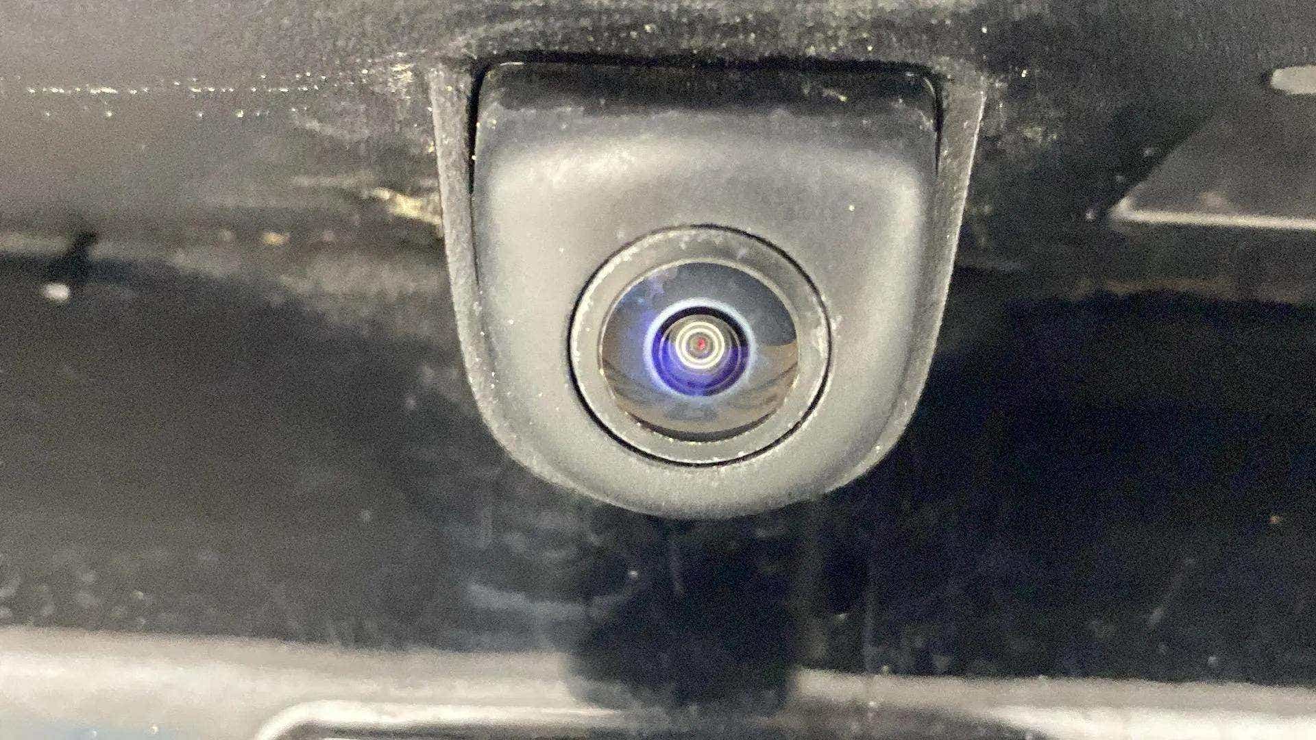 Close-up of the rear camera of a Hyundai Verna