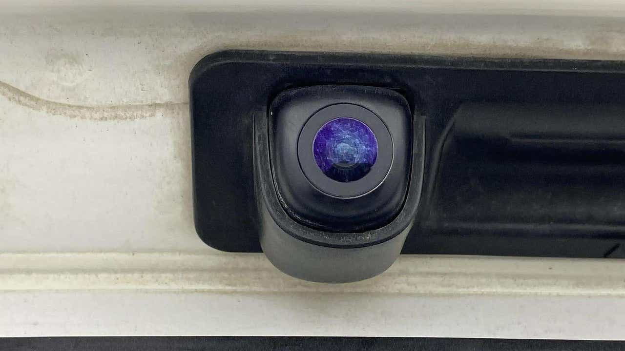 Close-up of the reverse camera of a Hyundai Verna